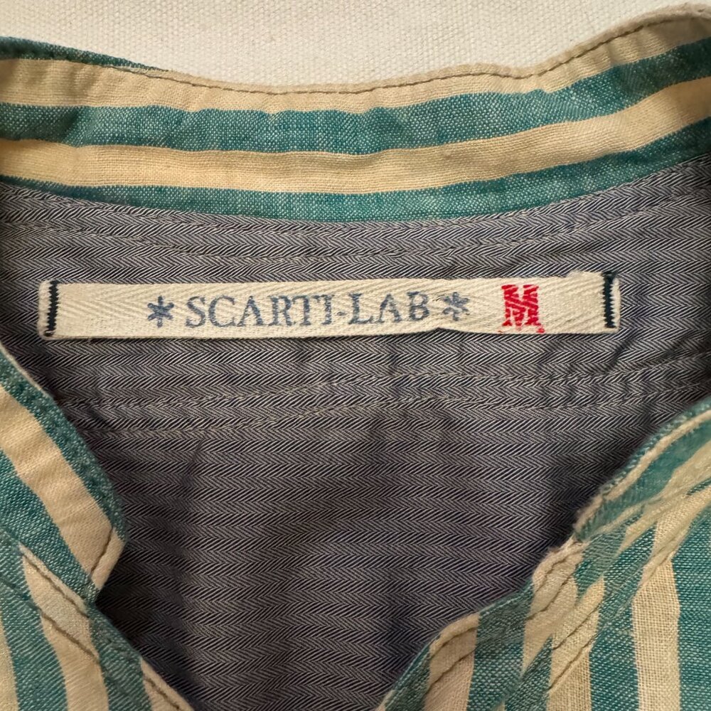 SCARTI LAB STRIPED LINEN SHIRT - Picture 3 of 8